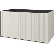 Wastafelonderkast met verticale groeven