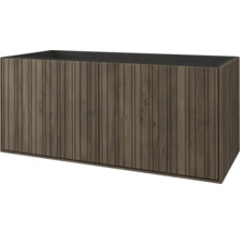 Houten wastafelonderkast met twee deuren