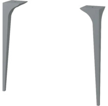 Twee metalen tafelpoten