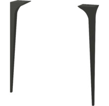 Twee metalen tafelpoten