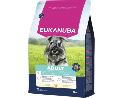 Eukanuba Adult hondenvoer voor kleine rassen, 3 kilogram