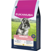 Eukanuba Senior droog hondenvoer voor honden ouder dan elf jaar en minder dan tien kilogram, 12 kilogram