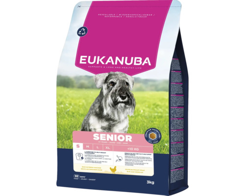 Eukanuba Senior hondenvoer voor kleine tot zeer grote rassen, vanaf 11 jaar, 3 kg