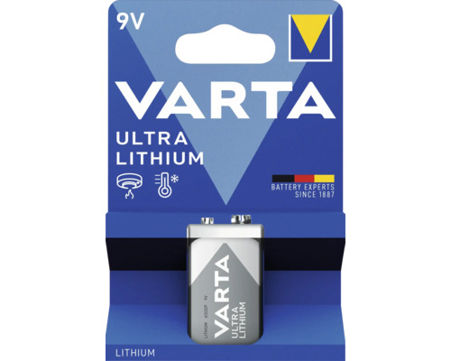 VARTA Blokbatterij Ultra Lithium 6LR61 9V
