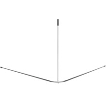 Douchegordijnstang voor hoekmontage