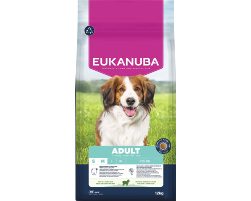 Eukanuba Adult hondenvoer met lam en rijst voor honden van één tot zeven jaar