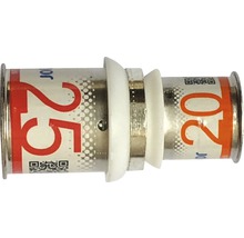 Persfitting-verbinder 25 mm naar 20 mm voor verwarmings- en sanitaire installaties
