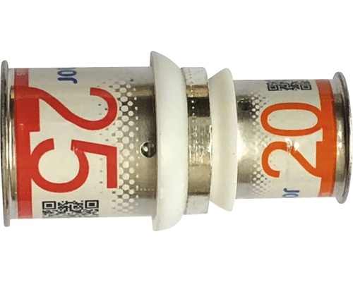 Persfitting-verbinder 25 mm naar 20 mm voor verwarmings- en sanitaire installaties
