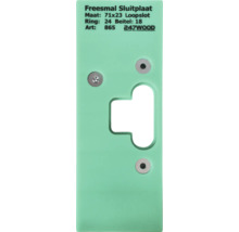 Sjabloon sluitplaat, afmeting 71x23 millimeter, voor insteeksloten