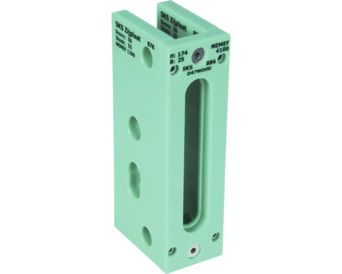 SKS sluitplaat met afmetingen 174 x 25 millimeter