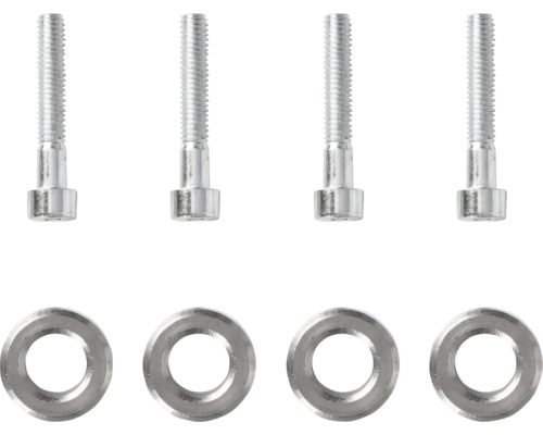 Vier inbusschroeven met ringen