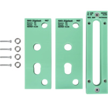 SKS Deurslotplaat met schroeven en sluitringen