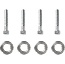 Vier schroeven met sluitringen