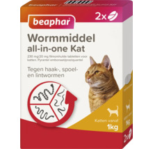 Beaphar Wormmiddel All-in-one Kat voor katten vanaf één kilogram
