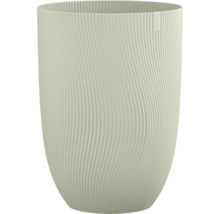 Bloempot van kunststof met geribbelde textuur