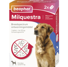Beaphar Milquestra breedspectrum ontwormingsmiddel voor honden, verpakking
