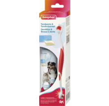 Beaphar tandpasta en dubbele tandenborstel voor honden en katten verpakking