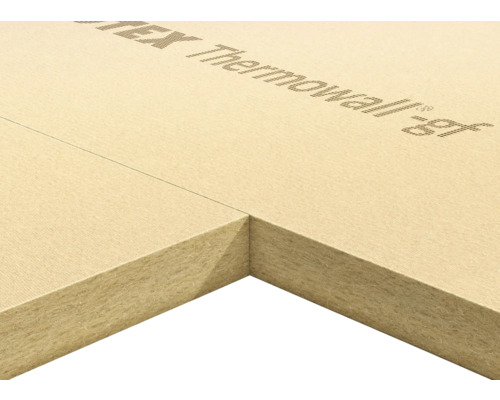 Close-up van twee samengevoegde steenwol isolatieplaten