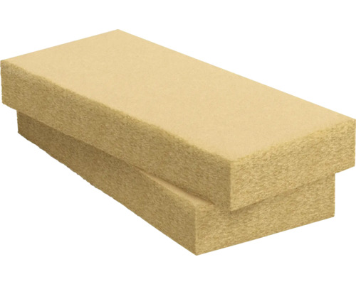 Twee isolatieplaten van steenwol