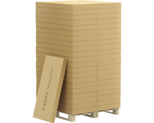 GUTEX Thermosafe-wd houtvezelplaten op een pallet