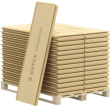 Stapel CUTEX Ultratherm isolatieplaten op een pallet