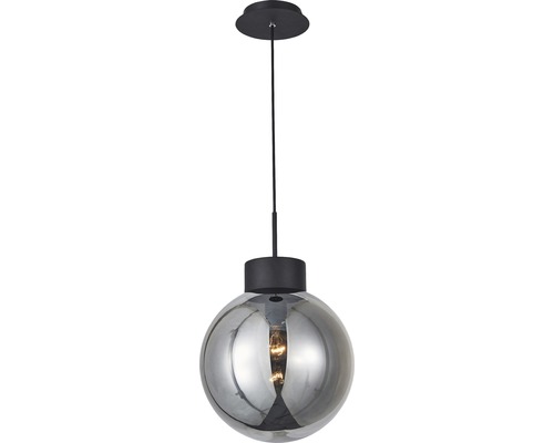 BRILLIANT Hanglamp Astro Ø 30 cm zwart-rookglas
