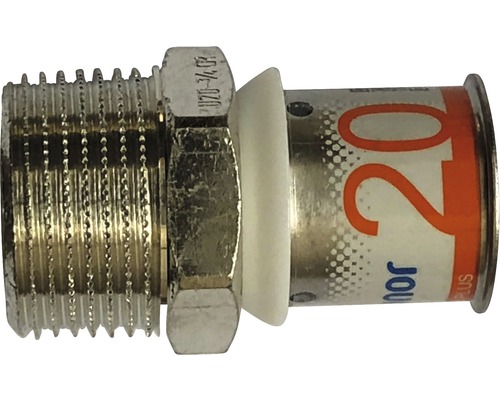 Persfitting met buitendraad 20 millimeter