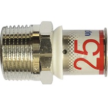 Persfitting met buitendraad voor buizen met een diameter van 25 millimeter