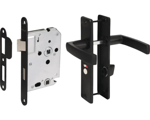 Deurbeslagset met slotkast en deurklinkset