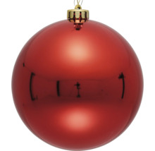 Rode kerstbal met hanger