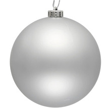 Zilveren kerstbal om op te hangen