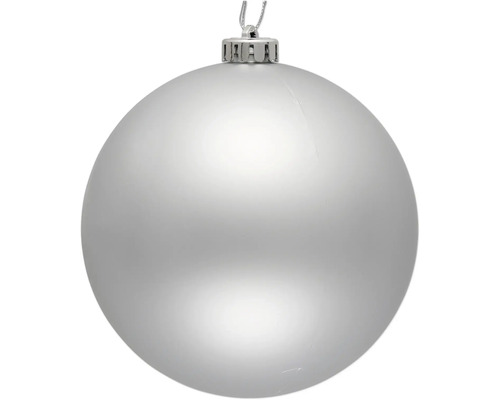 Zilveren kerstbal om op te hangen