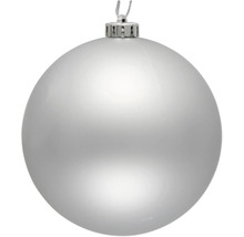 Zilveren kerstbal