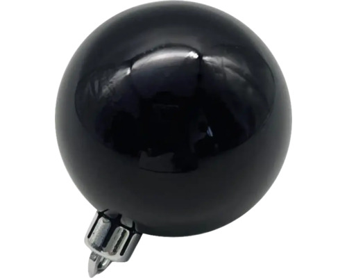 Zwarte kerstbal met hanger