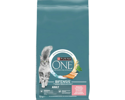 Purina One Adult kattenvoer met zalm, 7,5 kilogram verpakking