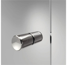 Metalen knop op een deur