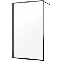 Douchewand met zwart frame