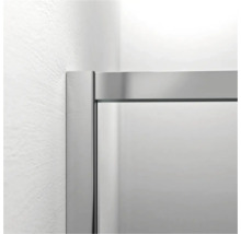 Detail van een douchecabine met frame