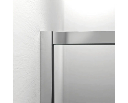 Detail van een douchecabine met frame