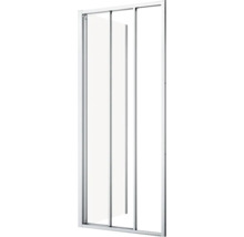 Douchewand met glazen schuifdeur