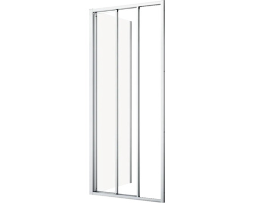 Douchewand met glazen schuifdeur