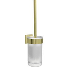 Wandtoiletborstelgarnituur met glazen container