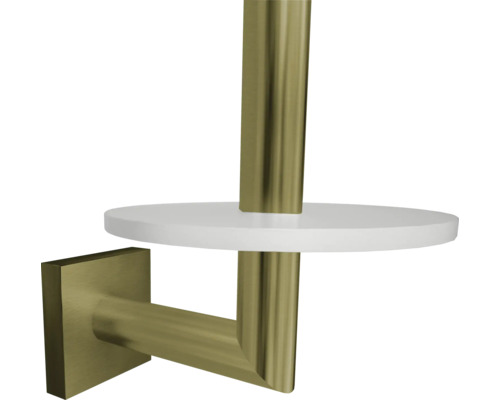 Toiletpapierhouder met plank voor wandmontage