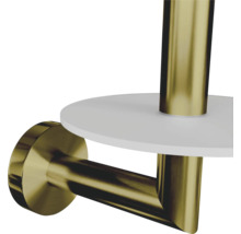 Metalen toiletpapierhouder met plank