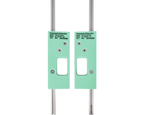 Deurscharnier freesmal voor het infrezen van deurscharnieren