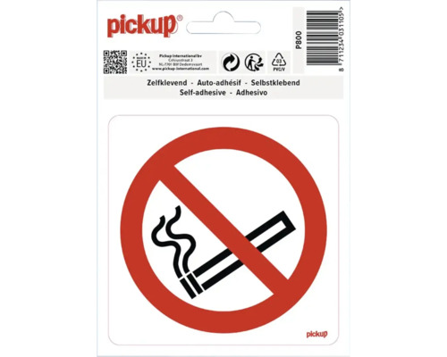 Niet-roken sticker voor binnen