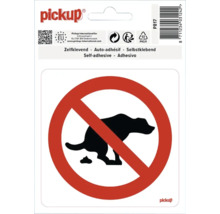 Sticker verboden voor honden