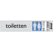 Toiletbord met pictogram voor dames en heren