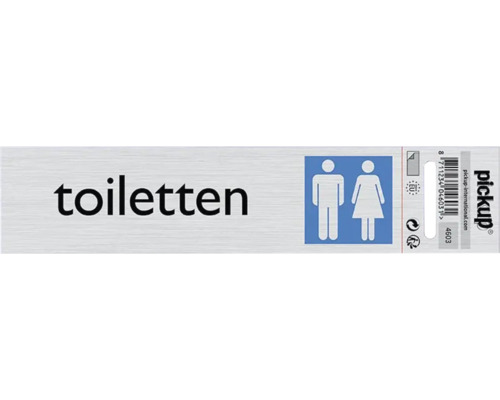 Toiletbord met pictogram voor dames en heren