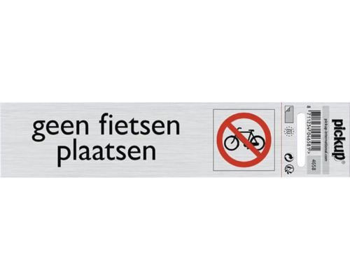 Geen fietsen plaatsen bord